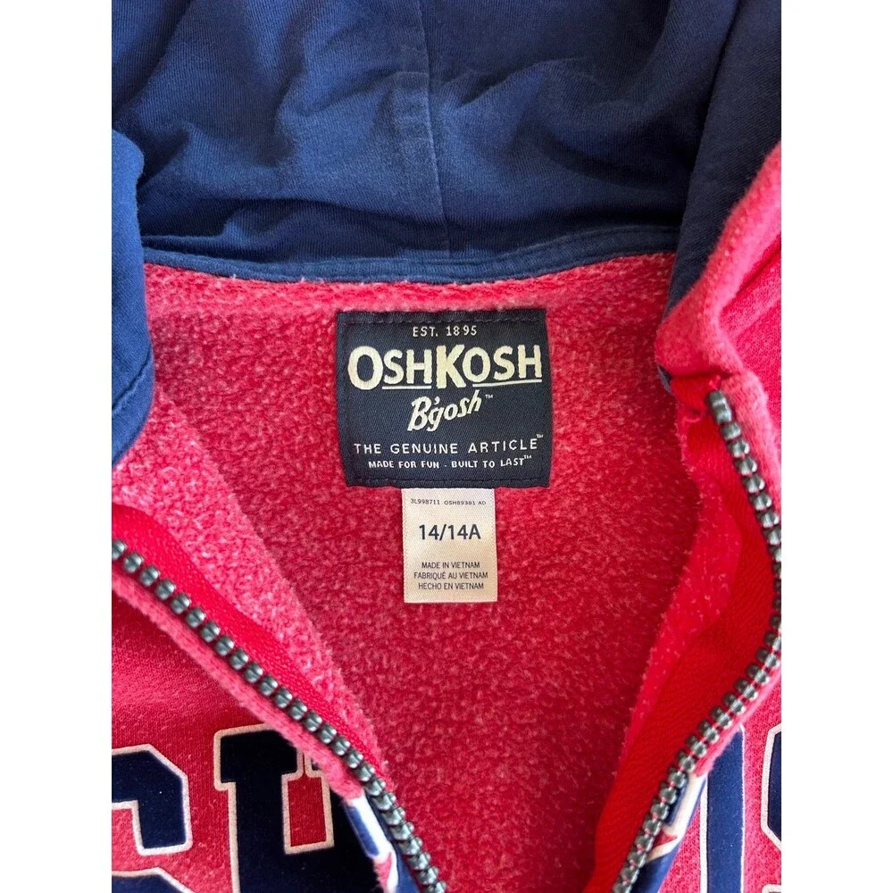 OshKosh Boys Logo Full Zip Hoodie Jacket